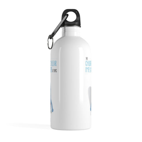 Love Monster Stainless Steel Water Bottle, knitter Gift, Hard of hearing mug, Cochlear Implant Mug, UNC Water Bottle